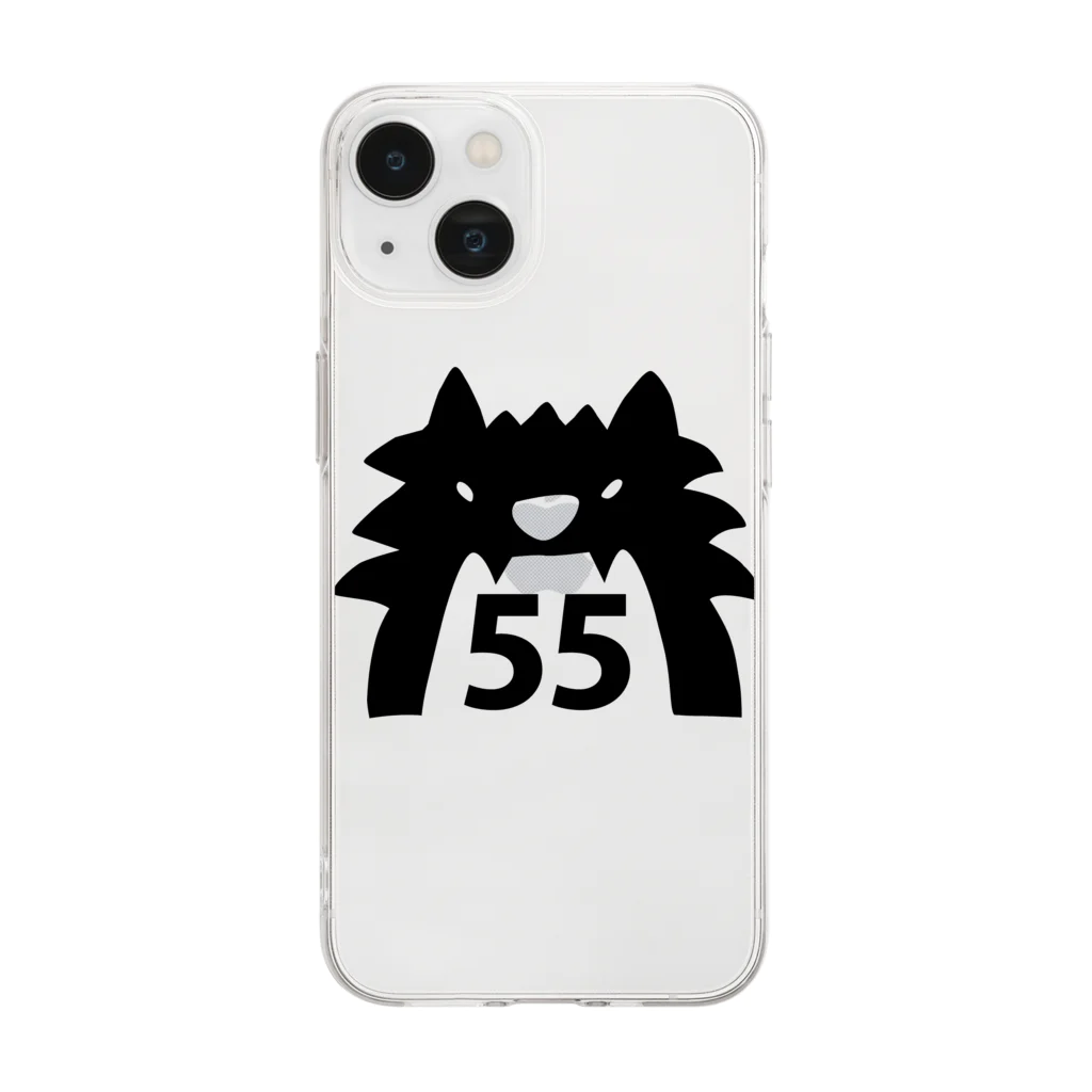 おしゃれなロゴT-utaneのCAT ROAR55 Soft Clear Smartphone Case