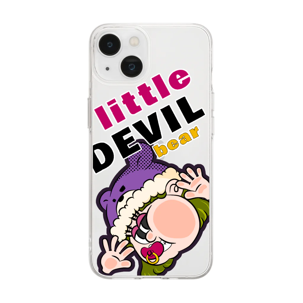 🌈ぽこ🌈のLittle devil bare Soft Clear Smartphone Case