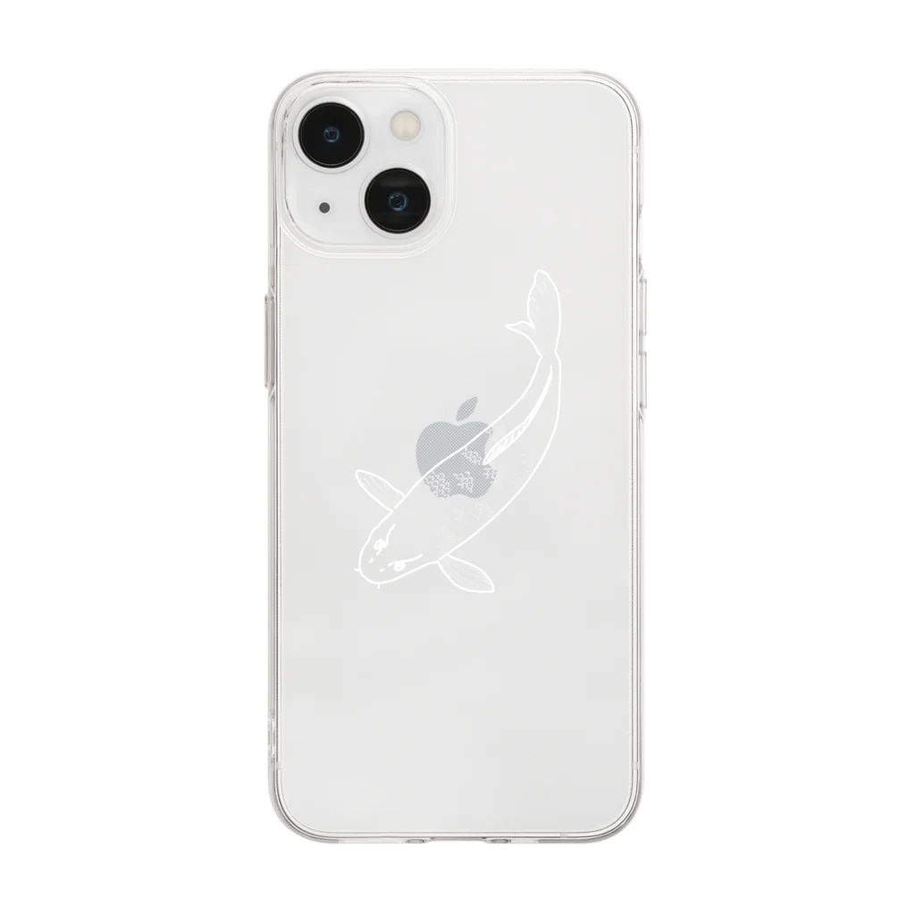 MAYAのシロ錦鯉 Soft Clear Smartphone Case