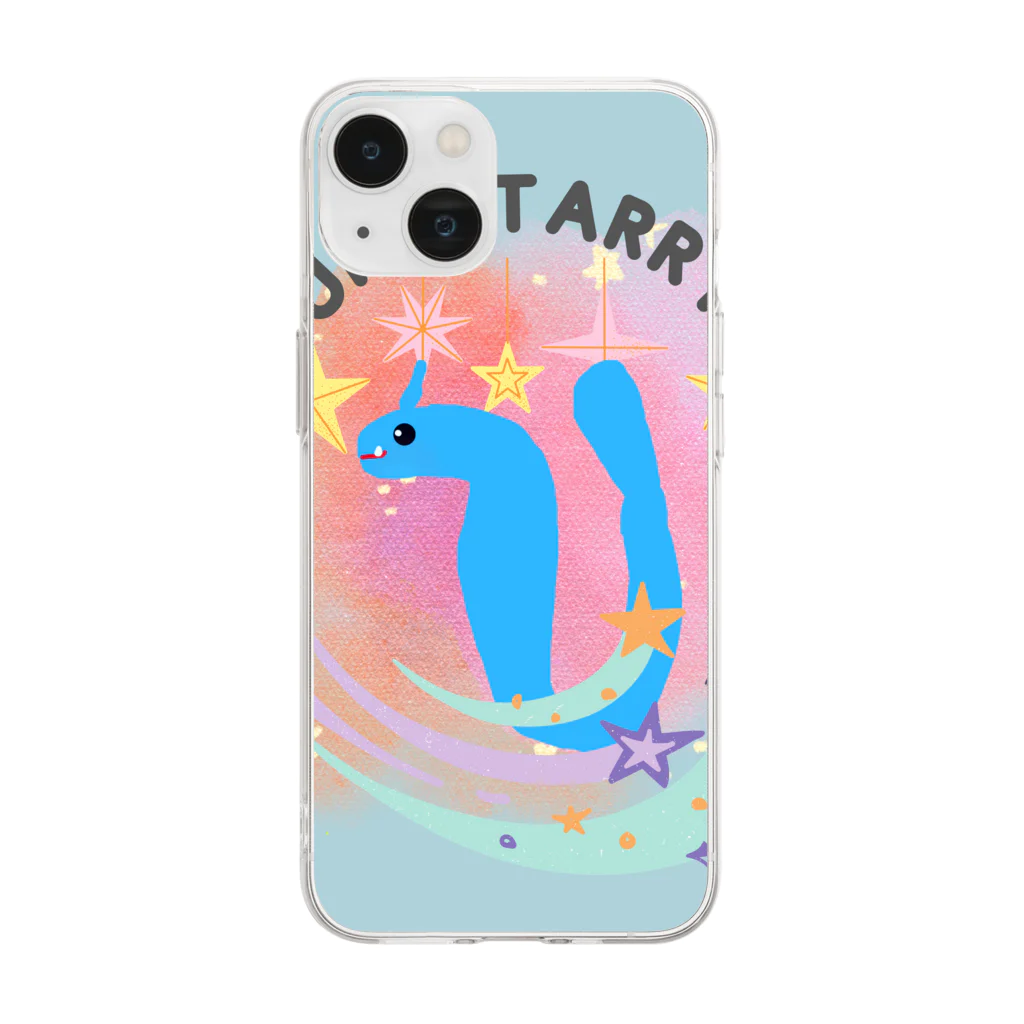 Future Starry Skyの青いドラゴン🐉 Soft Clear Smartphone Case