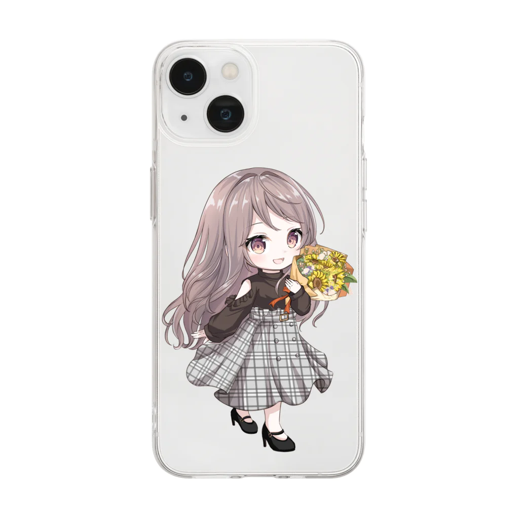 はちおねえさんのちびはちおねえさん冬デートver. Soft Clear Smartphone Case