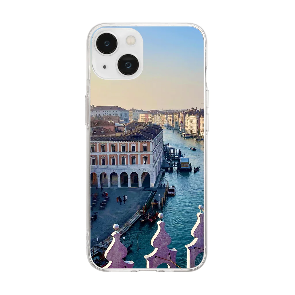 GrapeのRicordi a Venezia Soft Clear Smartphone Case
