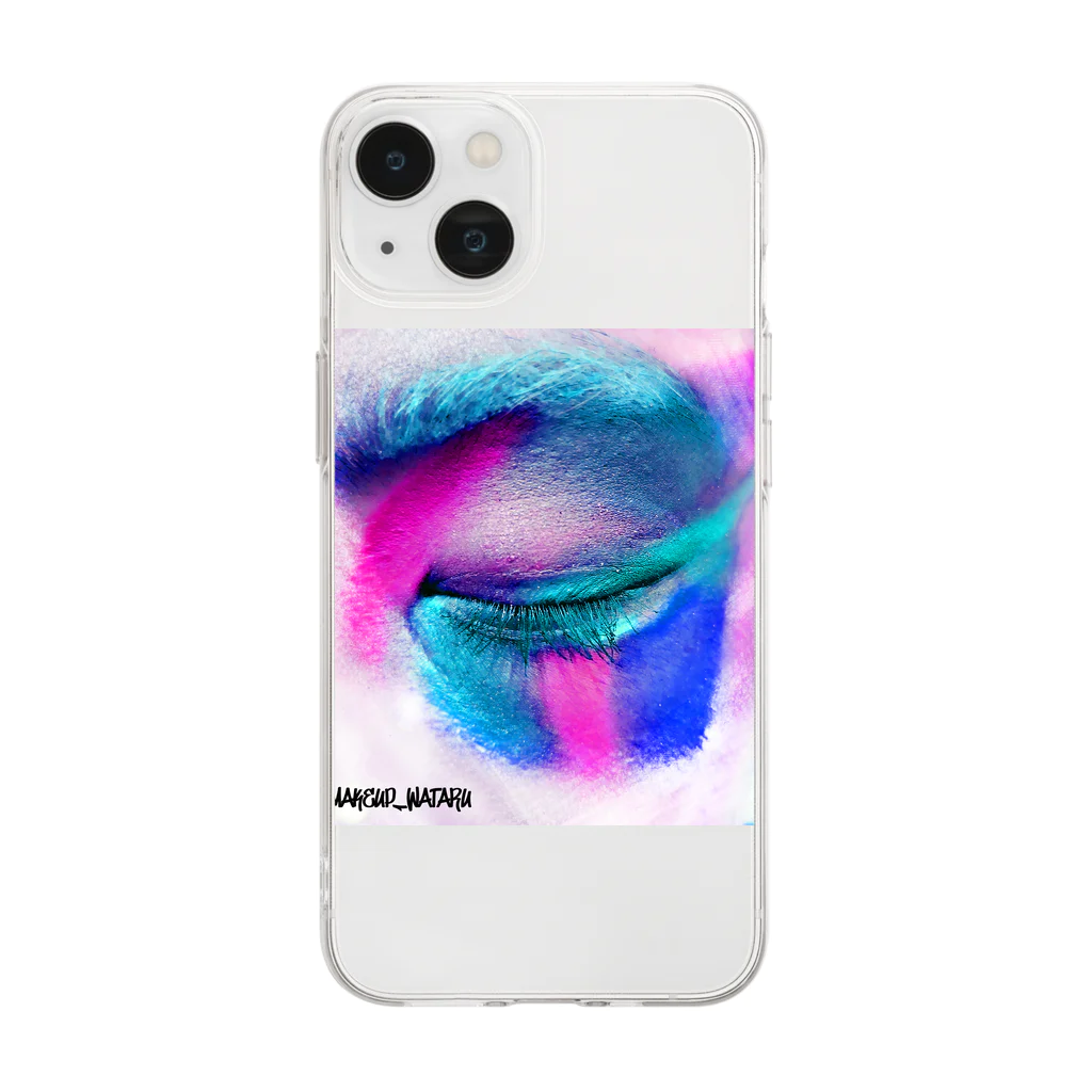 Makeup WataruのEye shadow Soft Clear Smartphone Case