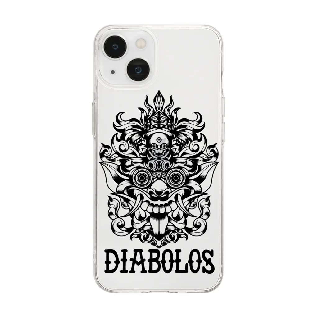 Demon Lord 9 tailsの『DIABOLOS（ﾜﾝﾎﾟｲﾝﾄ）』 Soft Clear Smartphone Case