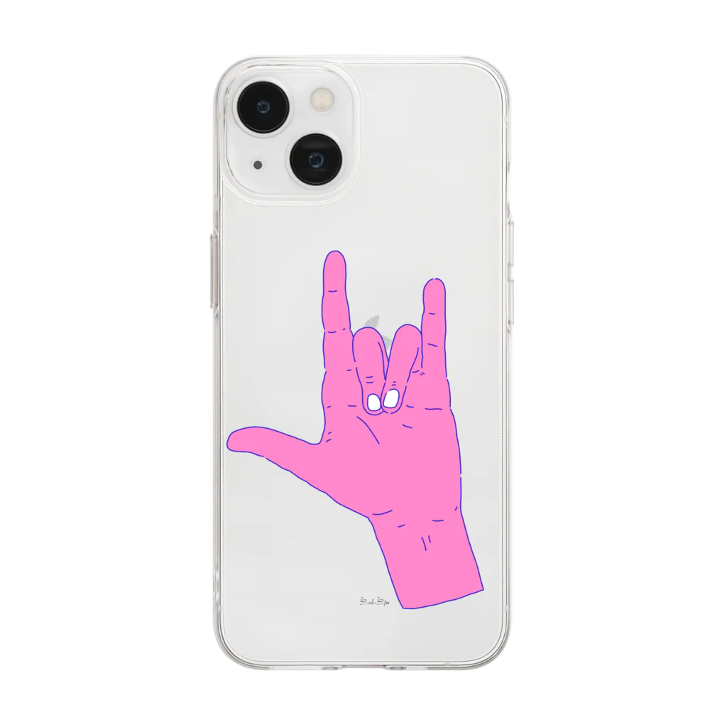 CATTANのはんどくん Soft Clear Smartphone Case