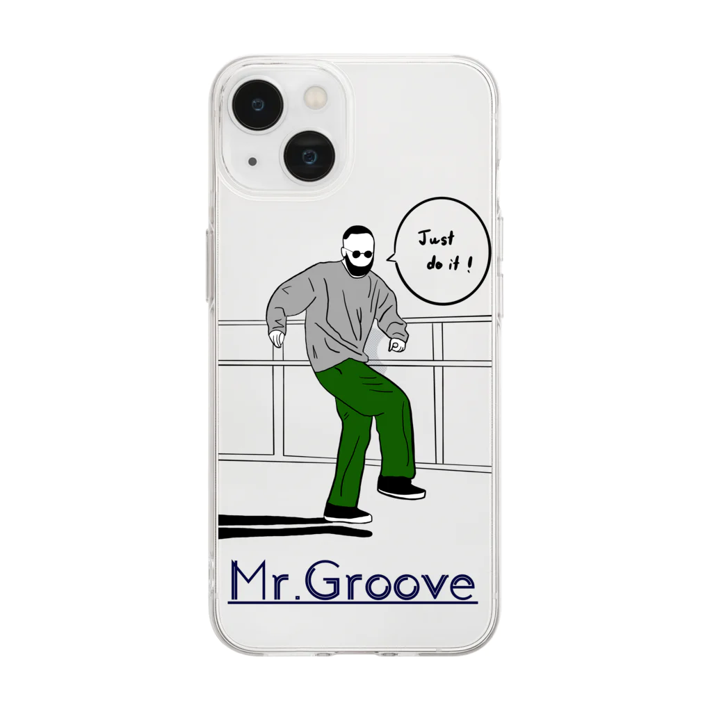 okanoko worksのMr.Groove01 ソフトクリアスマホケース