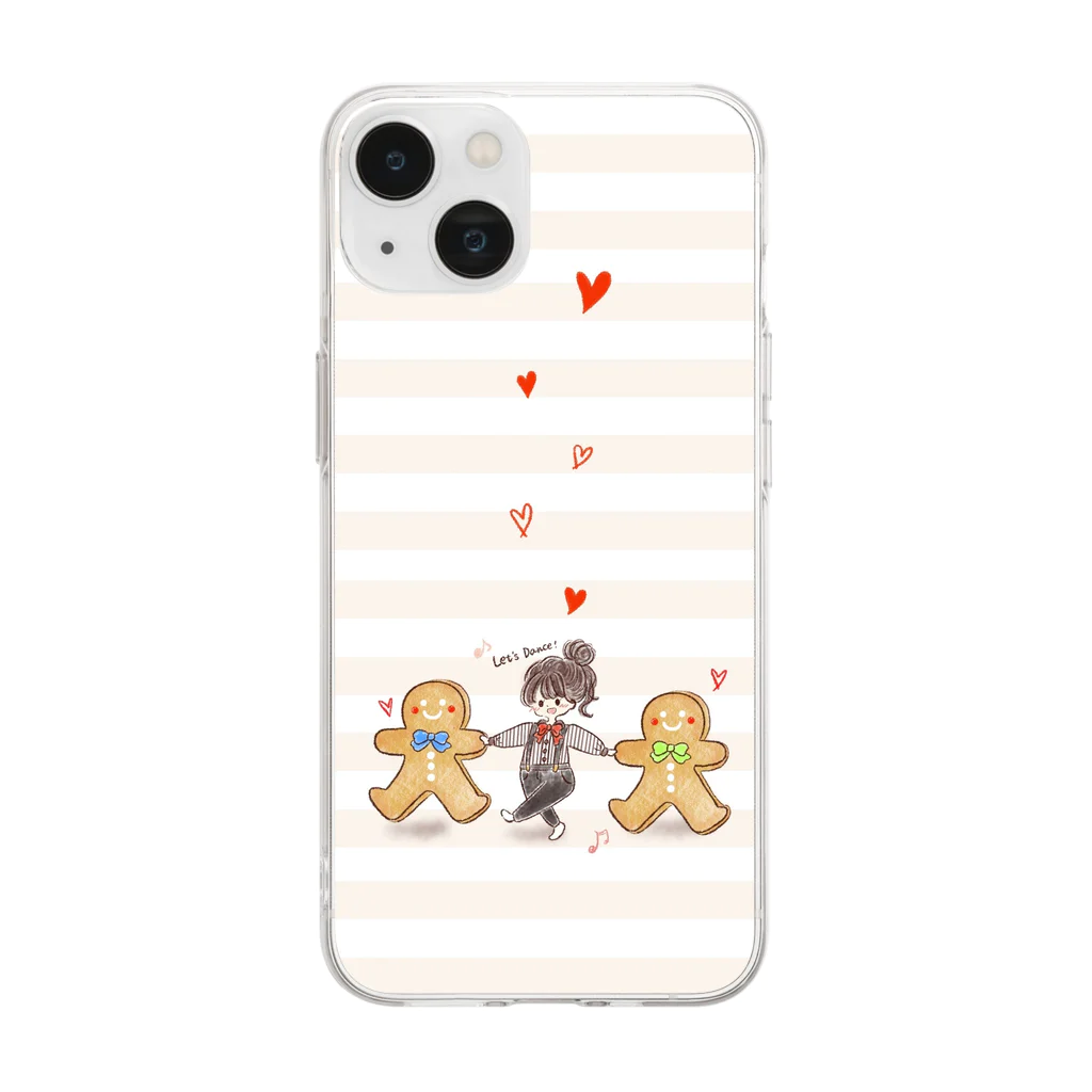 ぽいまるの一緒に踊ろう♪ Soft Clear Smartphone Case