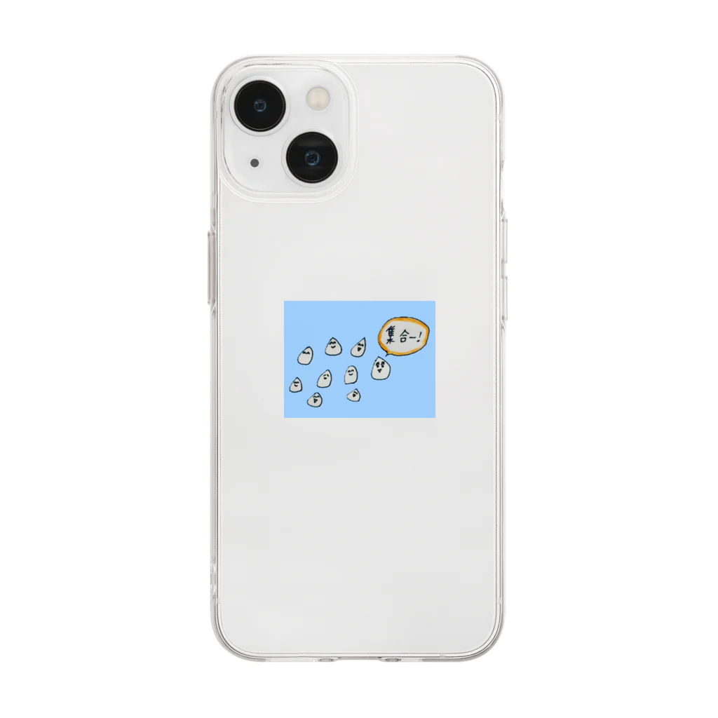 しじみちゃん🦪の群衆 Soft Clear Smartphone Case