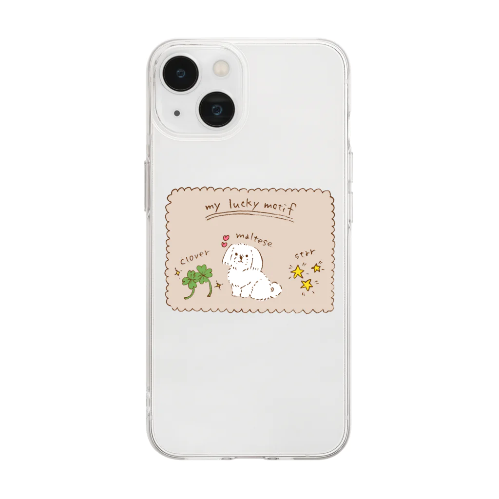 suzumaruのmy lucky motif Soft Clear Smartphone Case