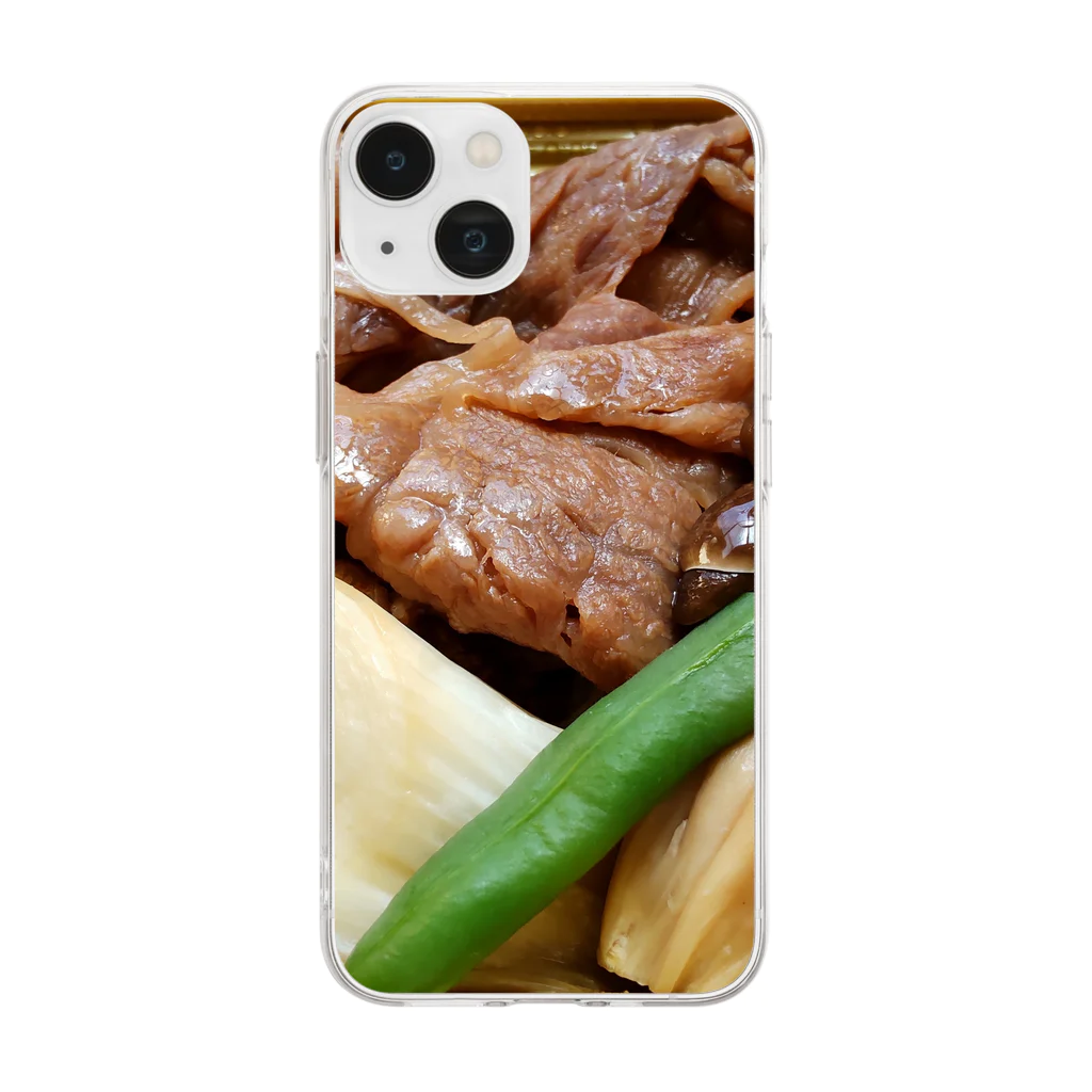 ayaのすき焼き弁当 Soft Clear Smartphone Case