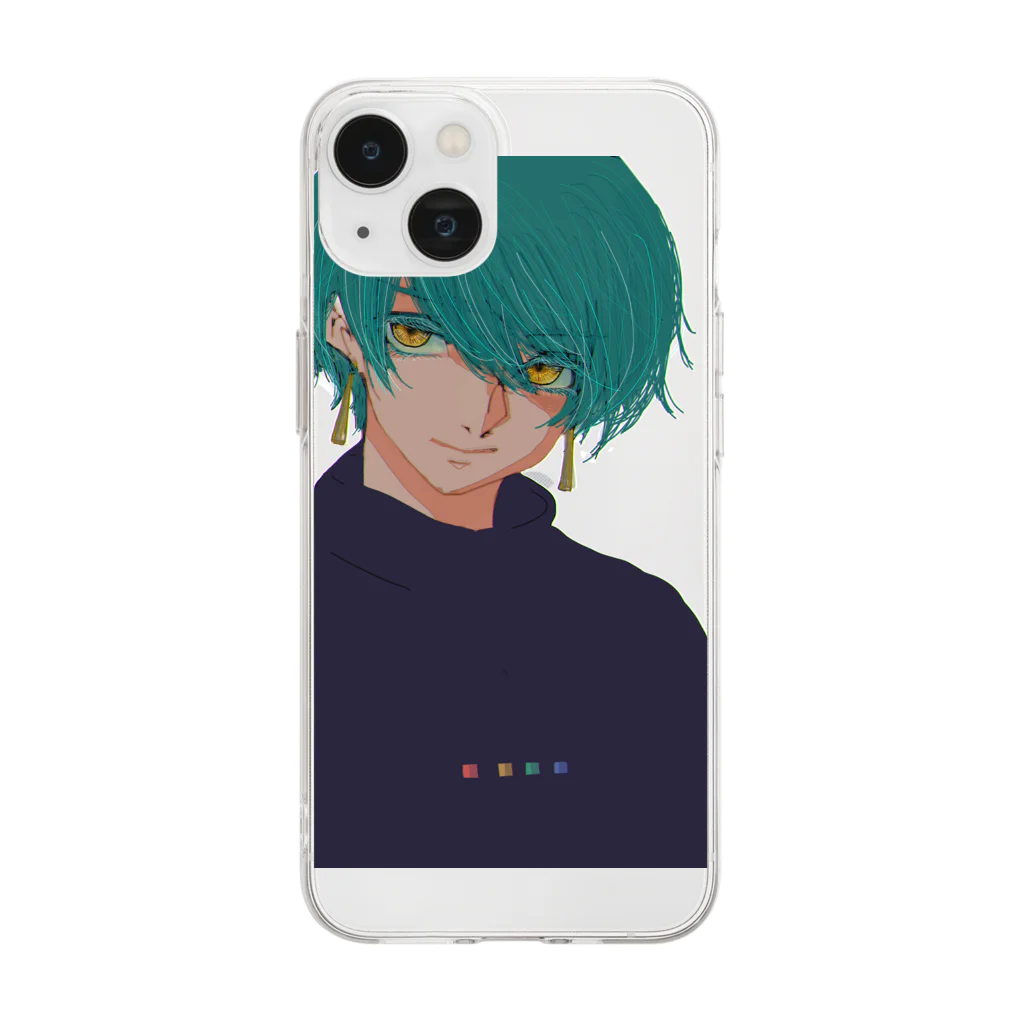 ぽんの中性 Soft Clear Smartphone Case