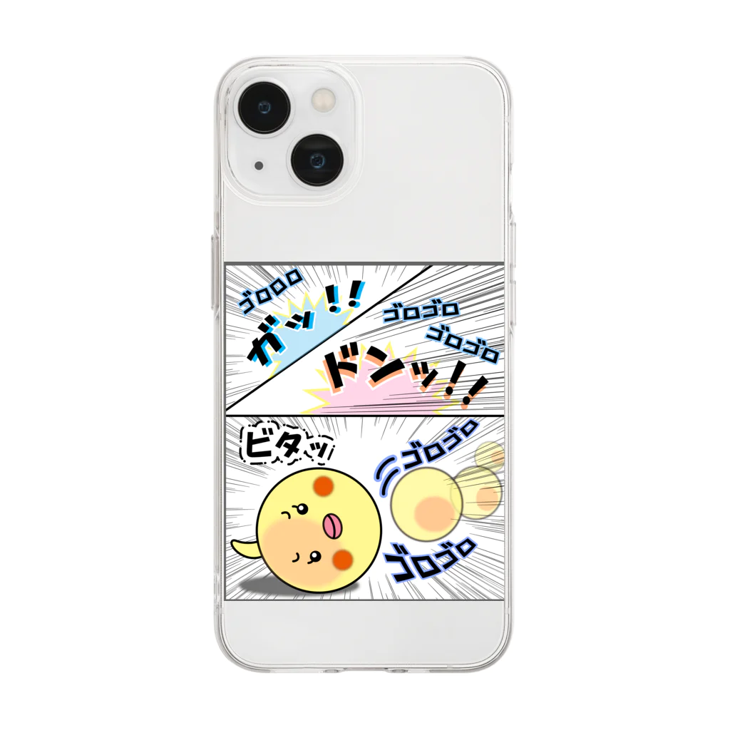 かいほう屋のマヨ「ゴロゴロ」オノマトペ Soft Clear Smartphone Case