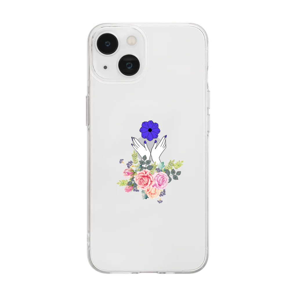 飯所の憧れ Soft Clear Smartphone Case