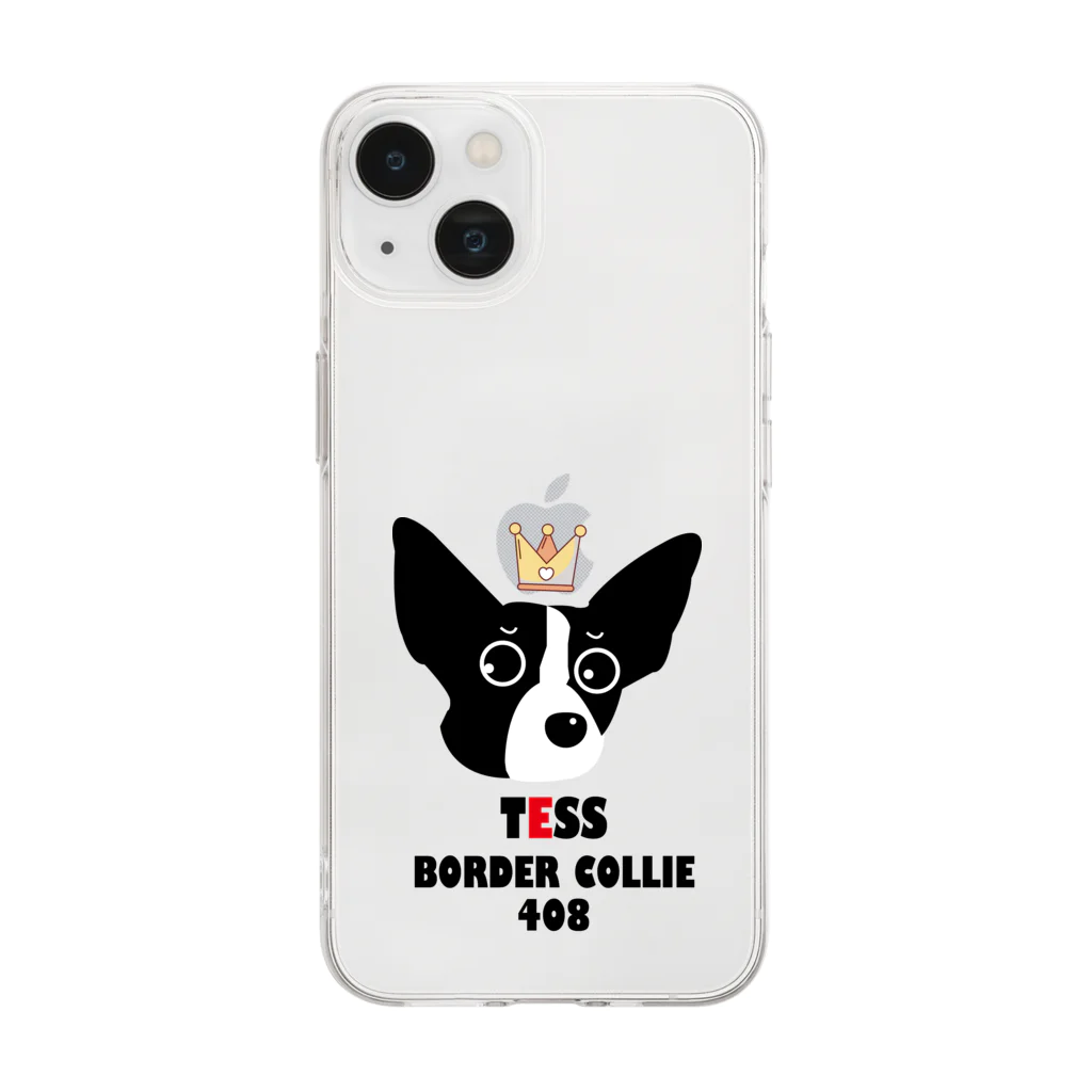 Bordercollie StreetのTESS0219 ソフトクリアスマホケース