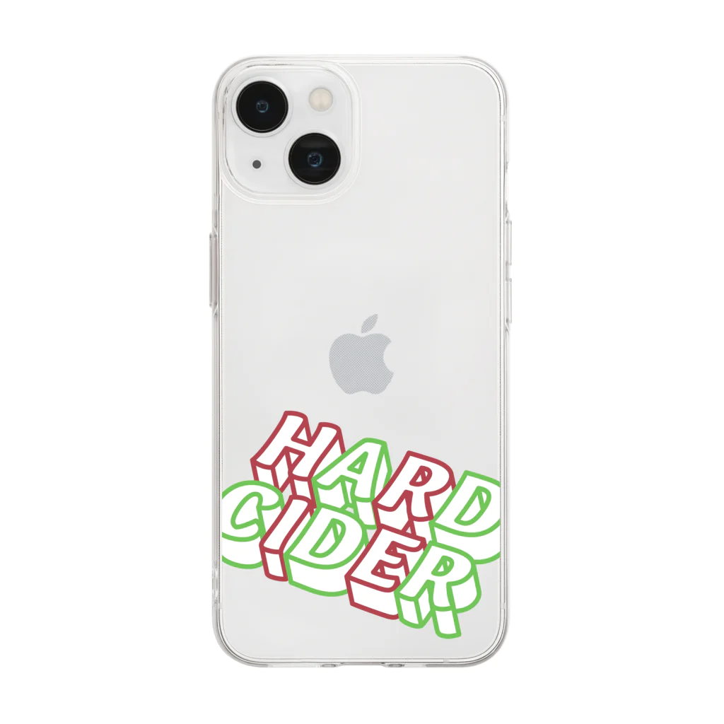 KAWAGOE GRAPHICSのハードサイダーななめ上 Soft Clear Smartphone Case