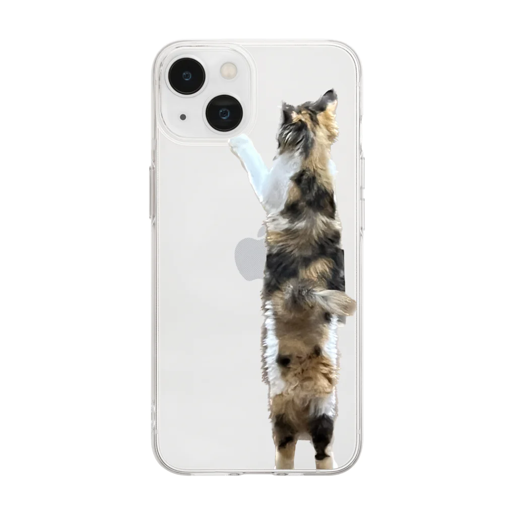 フライド一家の伸びるぞ琥珀丸 Soft Clear Smartphone Case