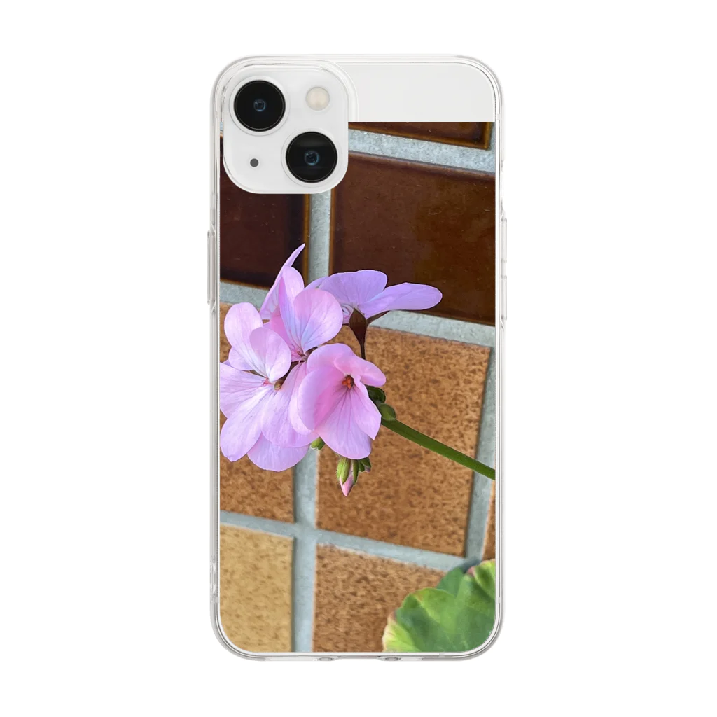 みぃたそshopの花の祭り Soft Clear Smartphone Case