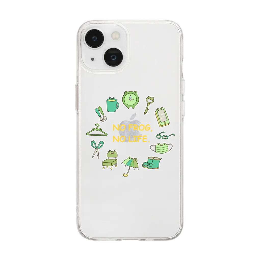 KEROSISのNO FROG,NO LIFE. Soft Clear Smartphone Case