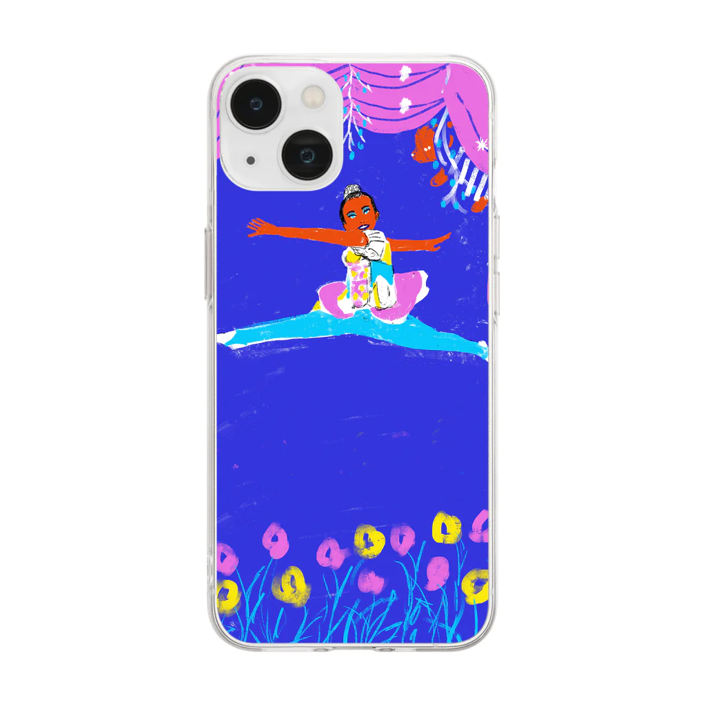 小川かなこ SUZURI SHOPの新体操ガール Soft Clear Smartphone Case