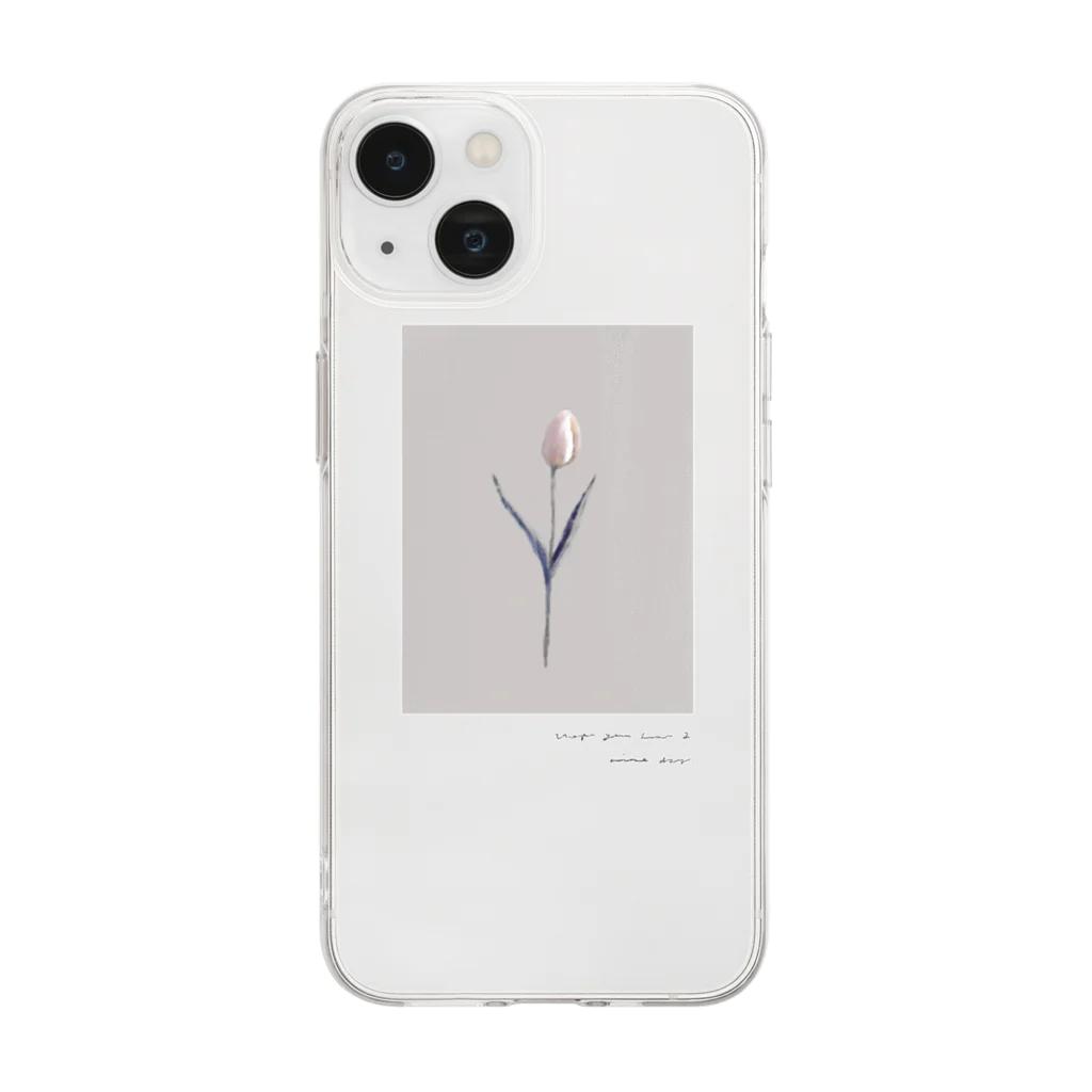 rilybiiの🌷 sakura peach berry milk tea . Soft Clear Smartphone Case