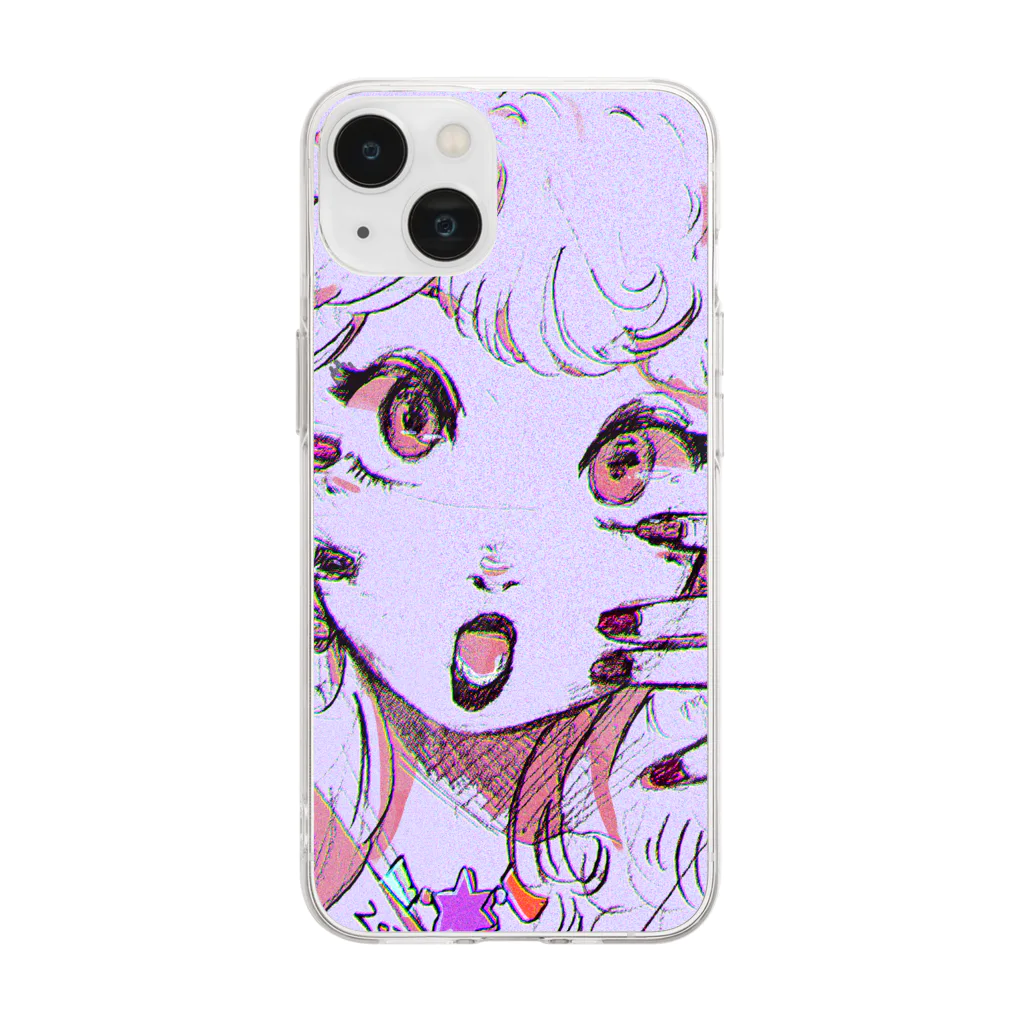 kaorikid's piecesのgal! Soft Clear Smartphone Case