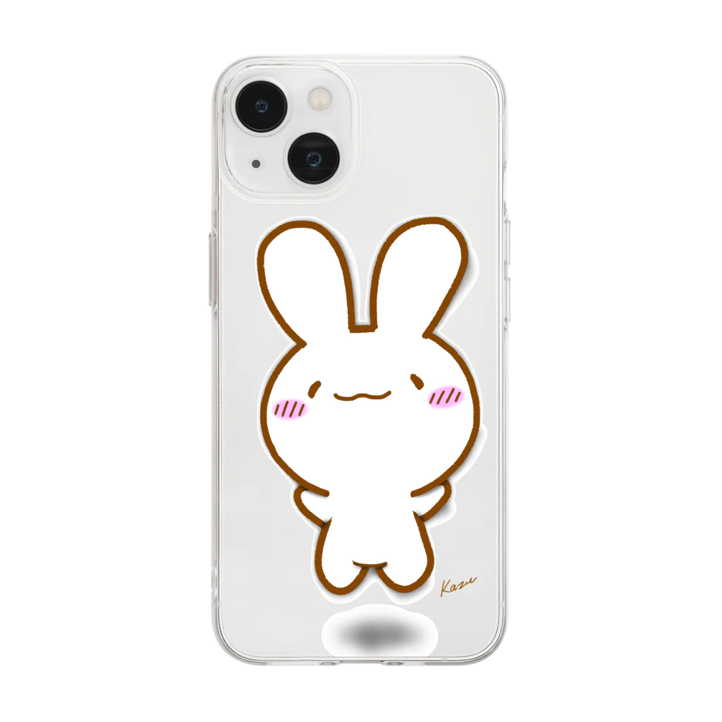 けあうさSHOPのぴょんけあうさ Soft Clear Smartphone Case