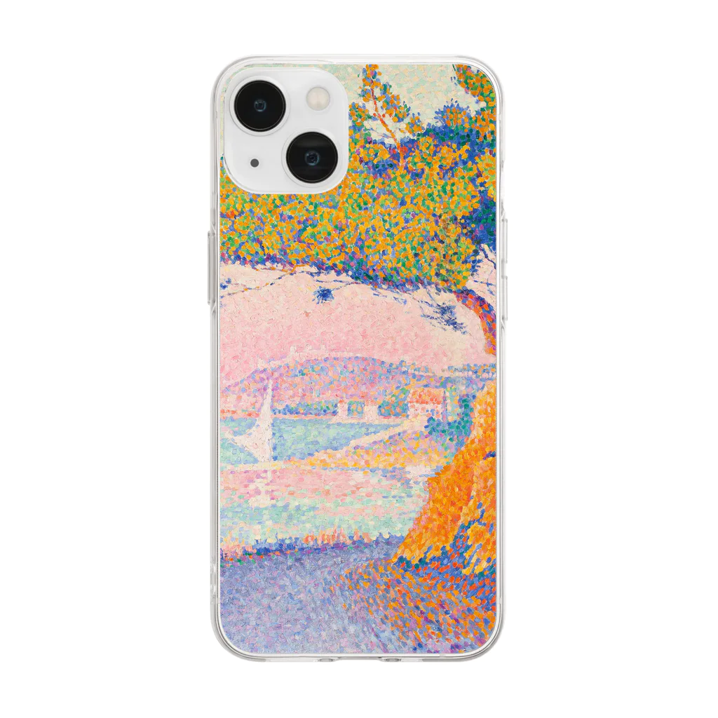 SONOTENI-ARTの025-005　ポール・シニャック　『Golfe Juan』　クリア　スマホケース　iPhone 14/14Pro/13/13Pro/12/12Pro/11専用デザイン　CC5-1 Soft Clear Smartphone Case