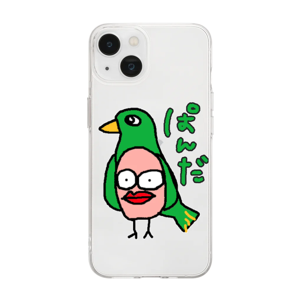 ANAN＠猫ひろしの人🥚🥚のパンダ Soft Clear Smartphone Case