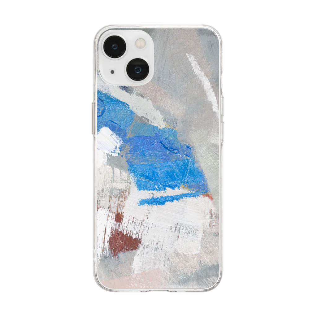 sado_iの刷毛 Soft Clear Smartphone Case