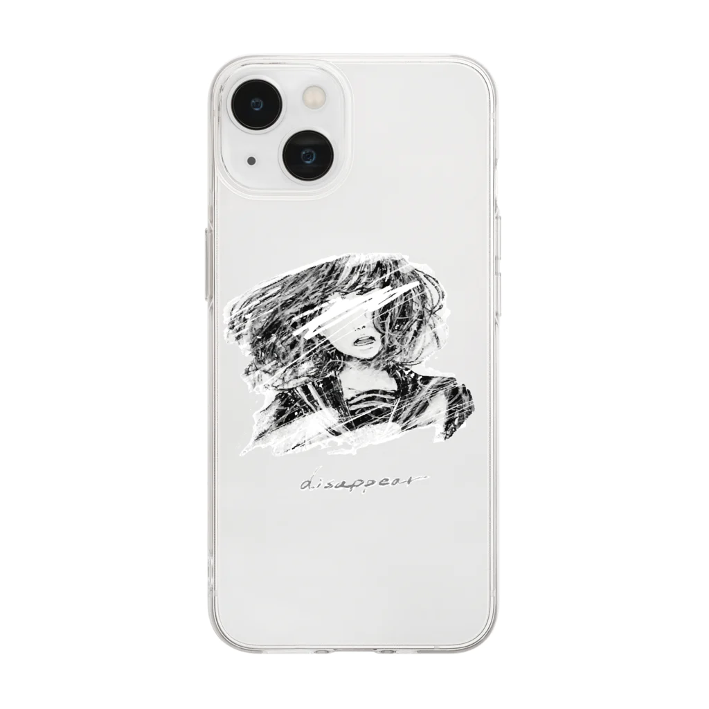 ショップかがみのdisappear Soft Clear Smartphone Case