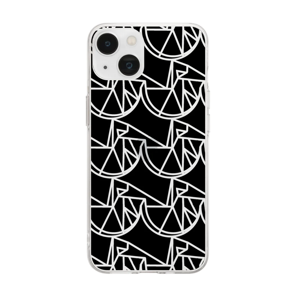 deerのdeer(pattern 1) Soft Clear Smartphone Case