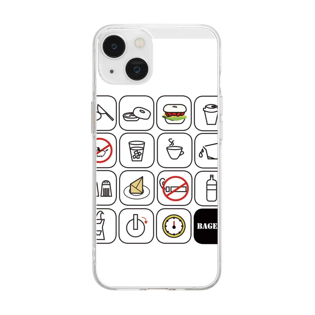 Moomoooの絵文字遊び Soft Clear Smartphone Case