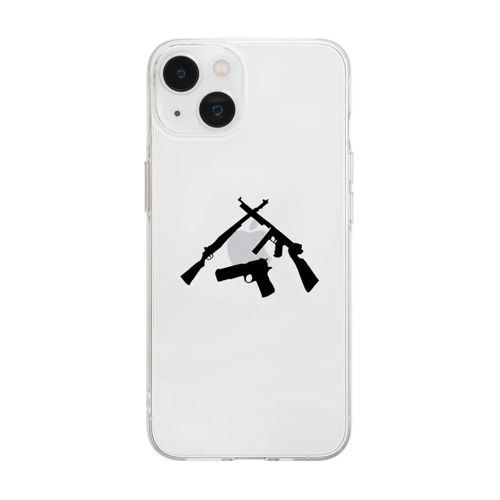 Lemuria243のスリーガンズ Soft Clear Smartphone Case