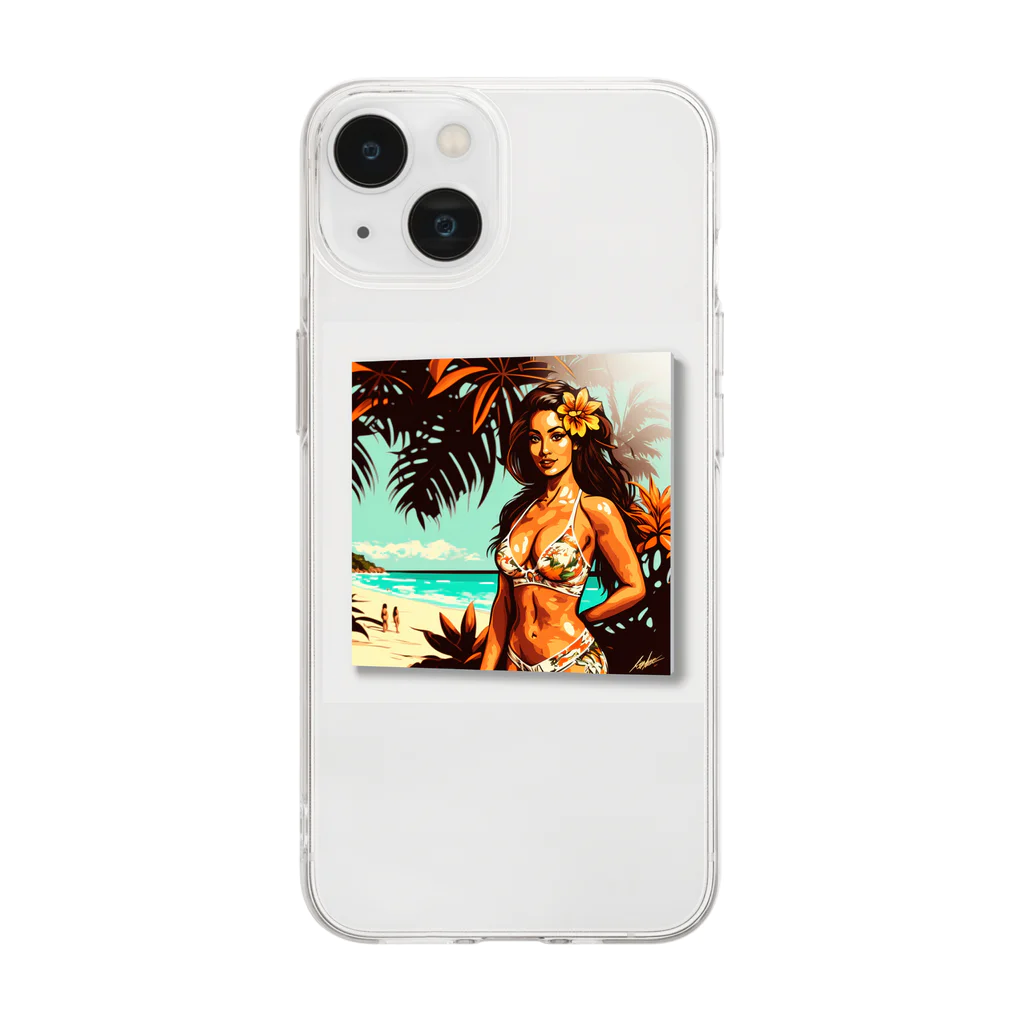 D4C Napoléonの海と美女 Soft Clear Smartphone Case