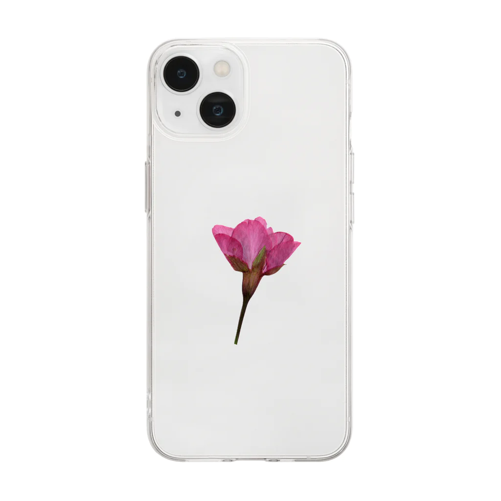 mayu777の桜 スマホケース Soft Clear Smartphone Case