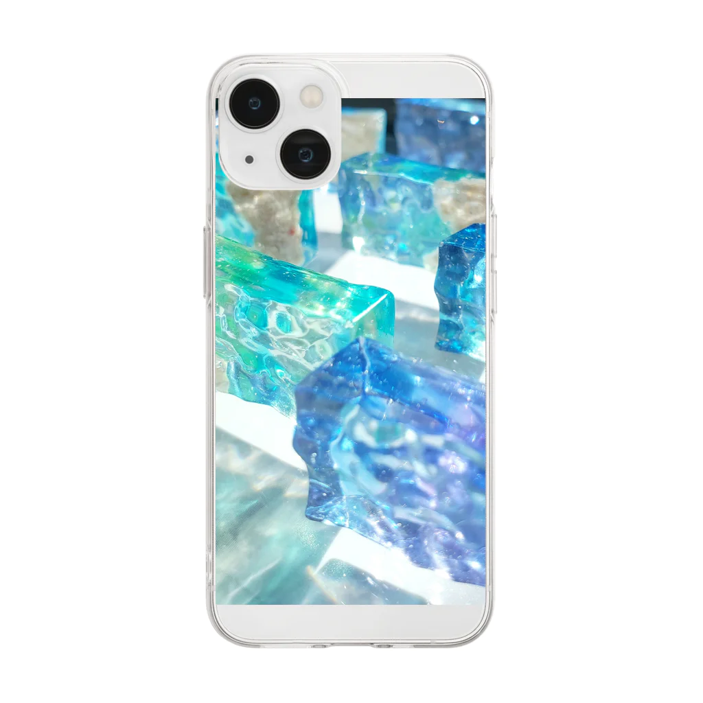 空と魔法のアトリエの移り変わるアクアカラー Soft Clear Smartphone Case