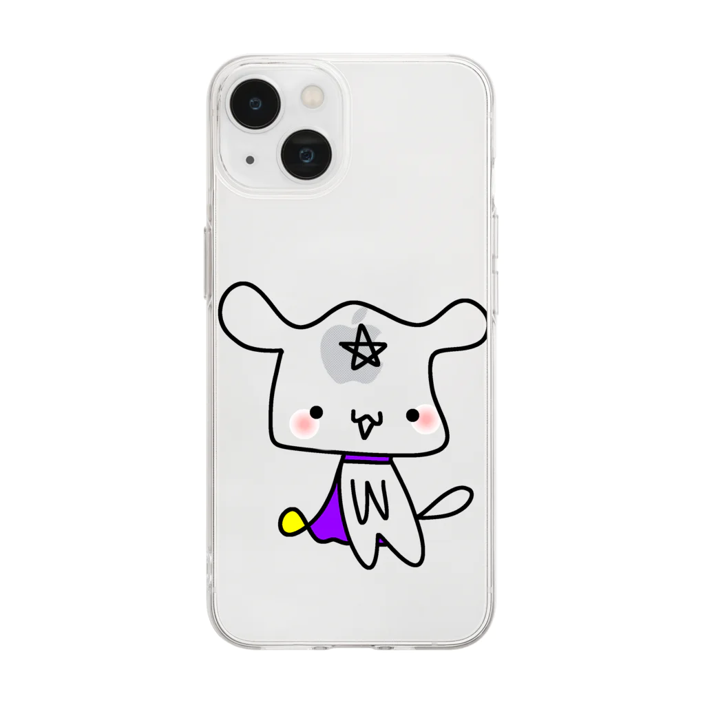 handmade asyouareの魔法戦士のお供 Soft Clear Smartphone Case