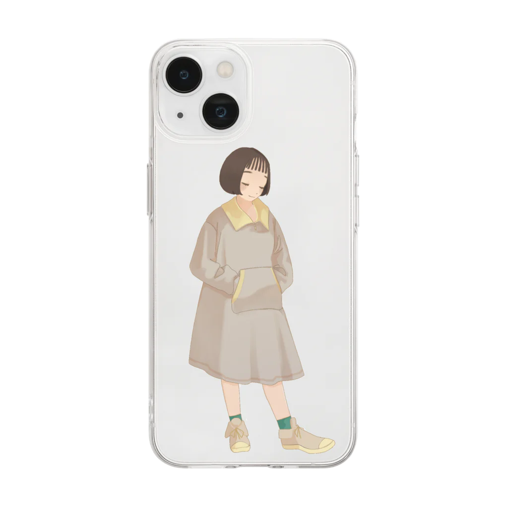 ひなしゅしゅのひなしゅしゅのワンピース Soft Clear Smartphone Case