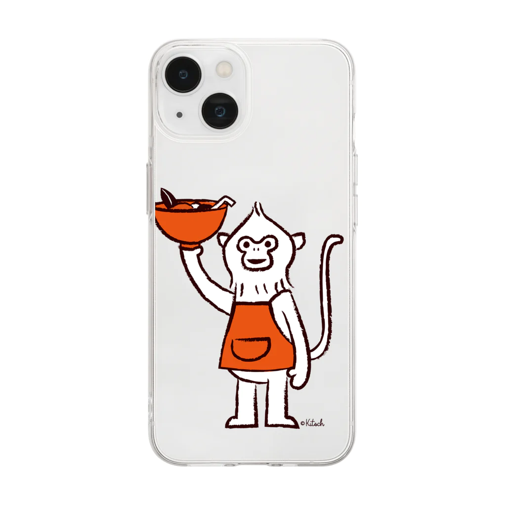 キッチュのキンシコウさん パンダのおはなし Soft Clear Smartphone Case