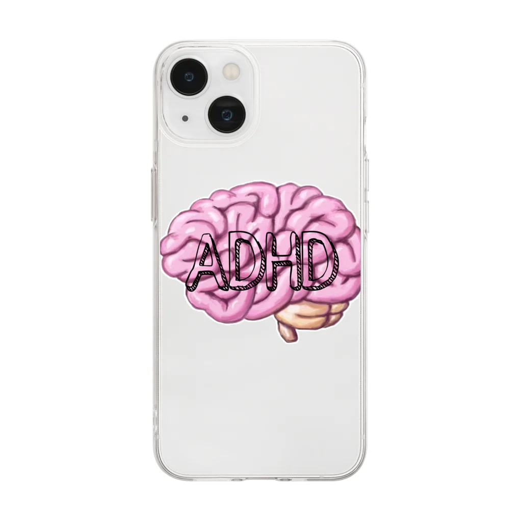 ADHDのADHD Soft Clear Smartphone Case