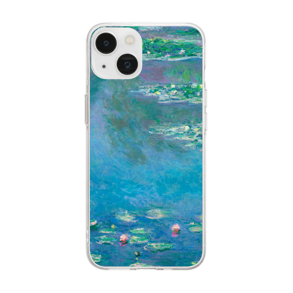 MUGEN ARTのモネ　睡蓮　Claude Monet / Water Lilies ソフトクリアスマホケース