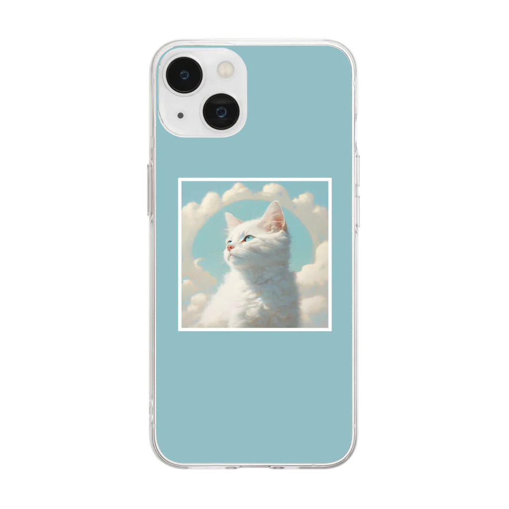 Animallandの子猫雲 by animalland  Soft Clear Smartphone Case