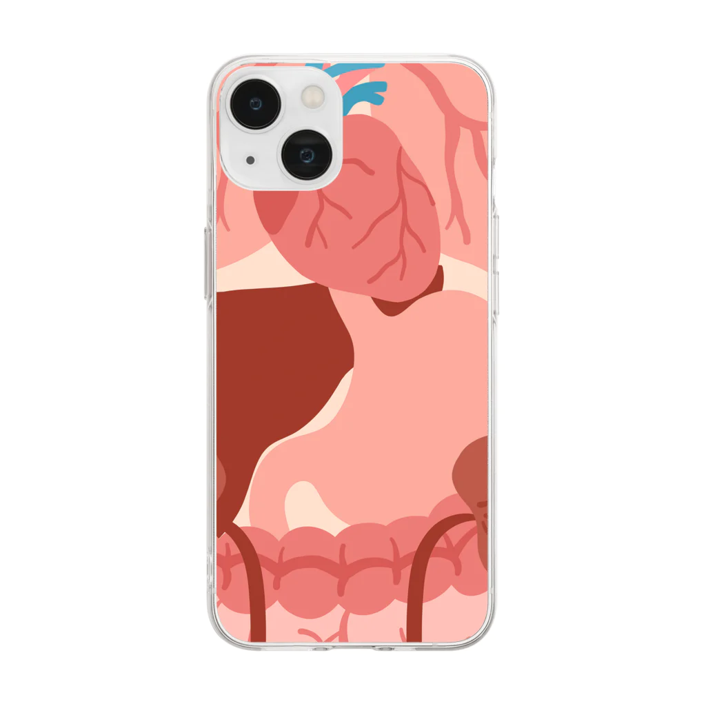 Art-soulのIn the body Soft Clear Smartphone Case