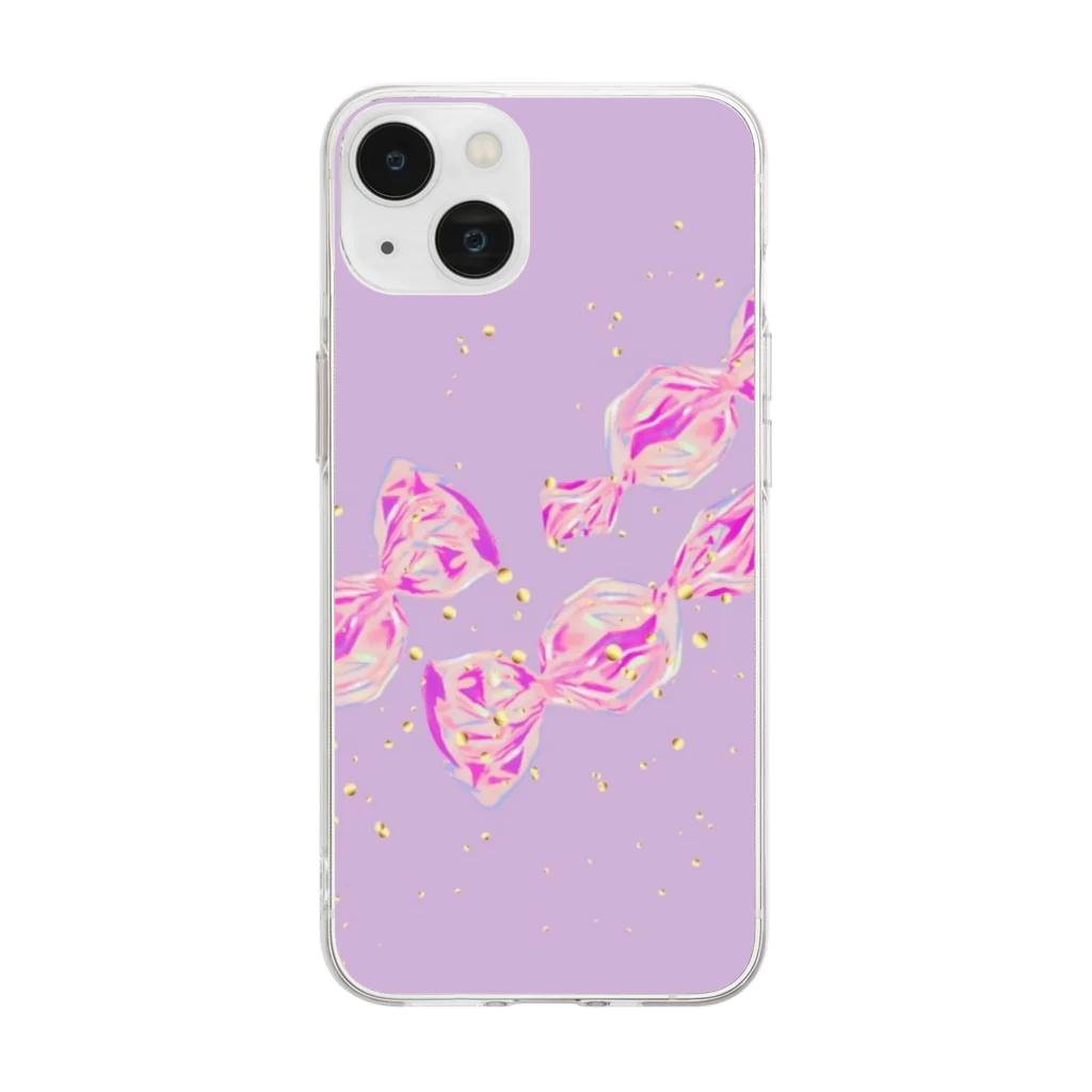 blmのキャンディ(1) Soft Clear Smartphone Case