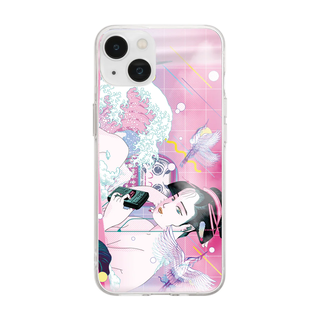 パンズー PanzooのEDO city pop Soft Clear Smartphone Case