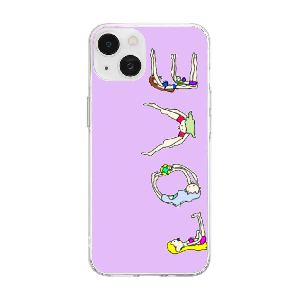  pachi- pachiのLOVE❤️ Soft Clear Smartphone Case