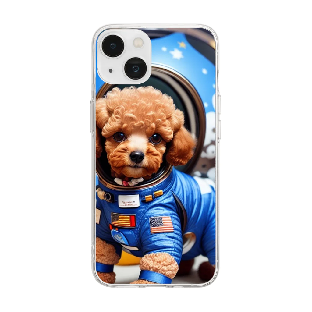 Pet_Charmの宙飛行士のような姿で登場!! Soft Clear Smartphone Case