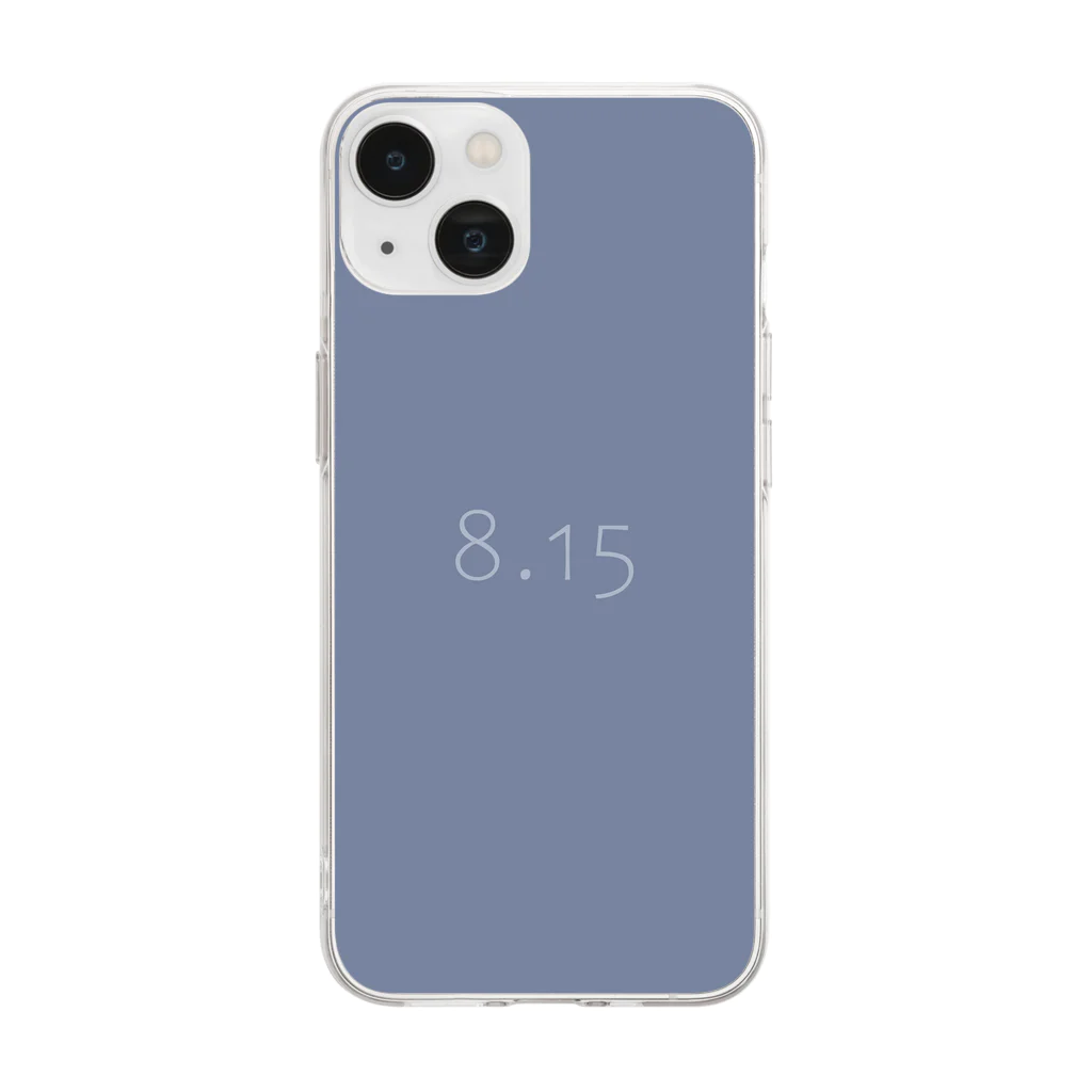 「Birth Day Colors」バースデーカラーの専門店の8月15日の誕生色「ストーンウォッシュ」 Soft Clear Smartphone Case