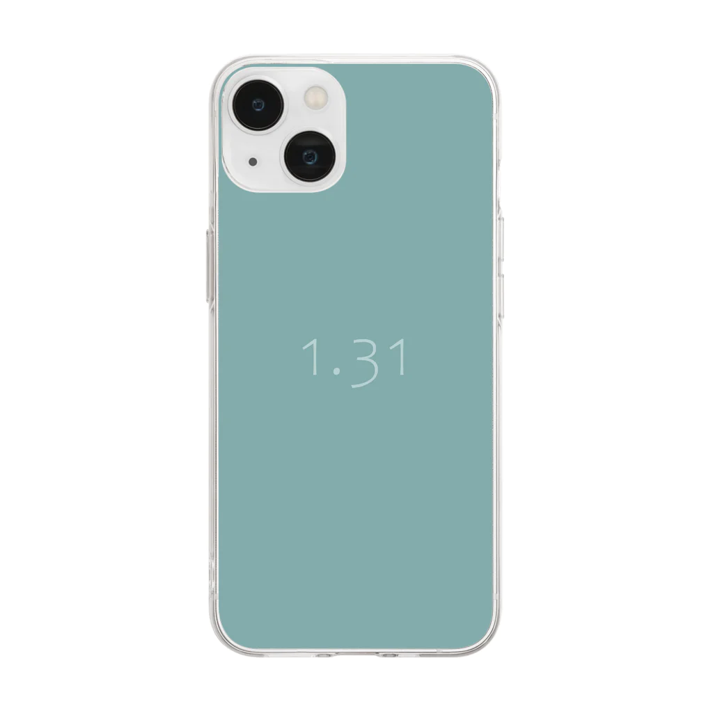 「Birth Day Colors」バースデーカラーの専門店の1月31日の誕生色「アクアファー」 Soft Clear Smartphone Case