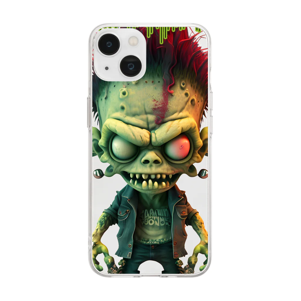 Punkish ZombiesのPunkish Zombies / パンキッシュゾンビ #188 Soft Clear Smartphone Case